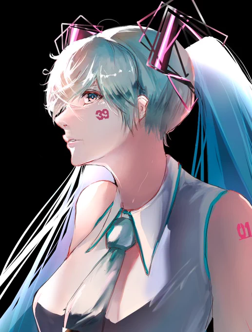 愛情込めて描いたのでよかったらうちのミクちゃん見てくださいLove【拡大推奨】#初音ミク #拡散希望 