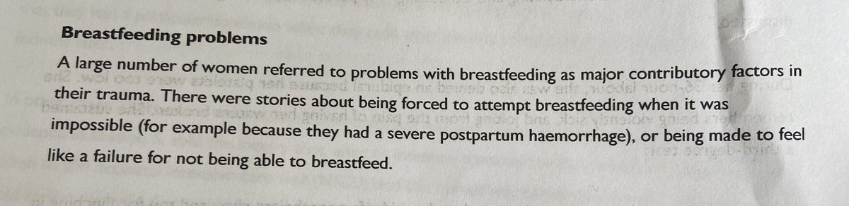#BirthTraumaInquiry theme 6- Breastfeeding Problems. Again, what is the role of ideology here? Breastfeeding, like birth, is moralised. Women often feel like failures if they have breastfeeding difficulties- anyone considering the role of public health messaging? #BirthTrauma