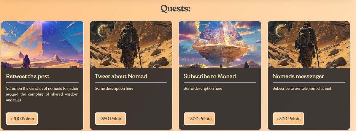 Today, we embark on a journey across the uncharted sands of the dune. Nomad: become the hero of your own story and earn unique rewards. 🐫 nomadairdrop.com Invite friends to join the journey and earn more rewards with our referral system.