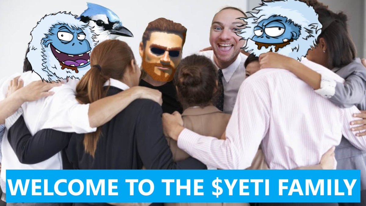 We've hit 500 members on telegram 💪💪

$YETI continues to grow the community with constant AMAs in the market and good solid community conversations

Want to be part of a fully doxxed meme that has real people and no moonboys?

Want to get #BNB    just for engaging on the