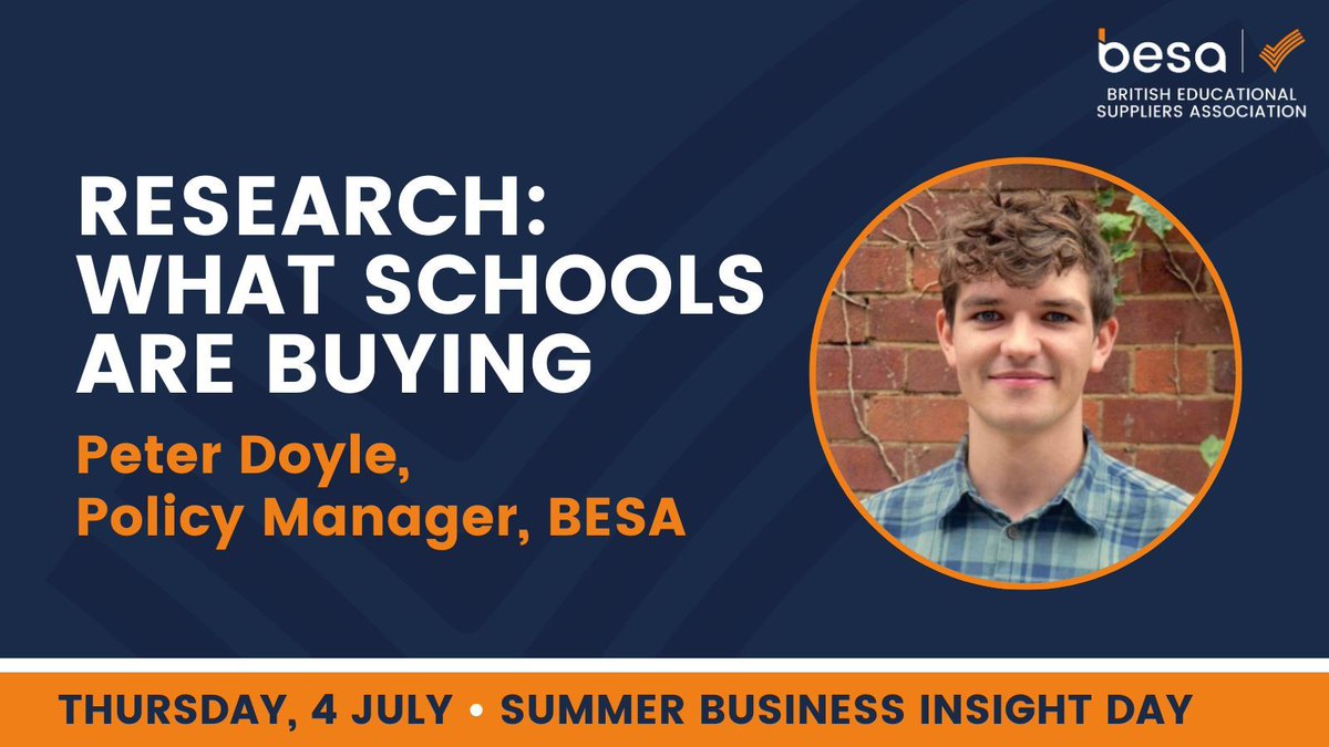 📊 Want to learn more about school buying patterns? We'll be joined by Peter Doyle to delve into the results of our ‘What schools are buying' report, providing exclusive insights into school purchasing patterns. Secure your place: buff.ly/4dy5z2P #SBID2024 #EdTech