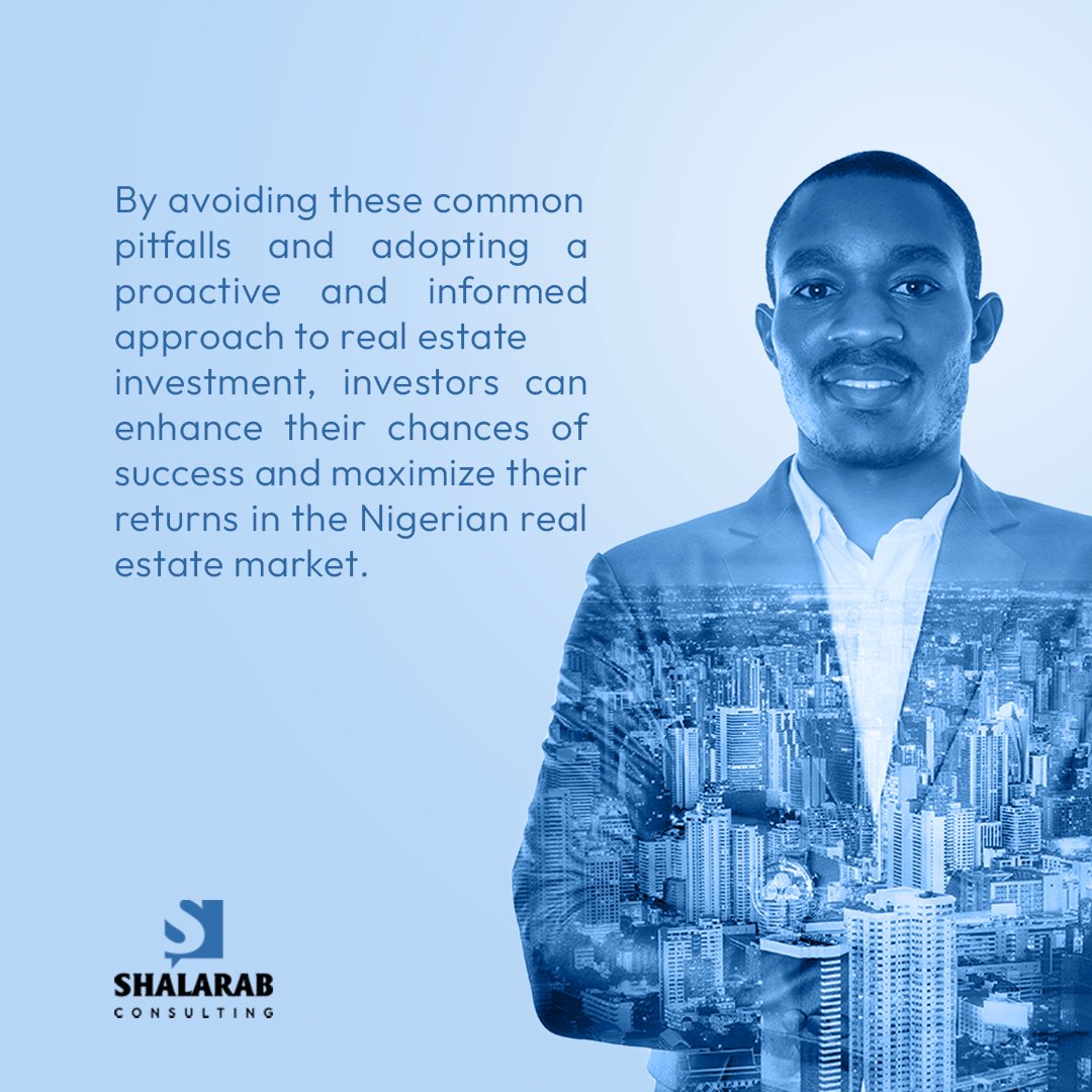 2/2

#shalarabconsulting #RealEstateInvesting #NigeriaProperty #InvestmentTips #realestatepitfalls #nigeriapropertymarket
