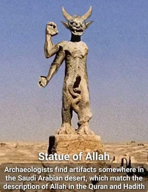 OH THESE STATUE OF YOUR FUCKING DEMON ALLAH IS HERE, YOU WANT TO PRAISE THIS DEMON SATAN ALLAH OK, THAT MEANS ALL OF YOU WHO PRAISE THIS FUCKING DEMON ALLAH WAS ALSO A FUCKING DEMON SATAN LIKE YOURE FUCKING SATAN ALLAH PWEEEEE