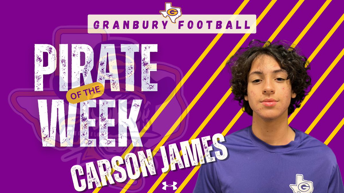 putting receivers on 🔒

Give it up for your Pirate of the Week, Carson James!👏

#PiratePride🏴‍☠️ #AnchorDown⚓️