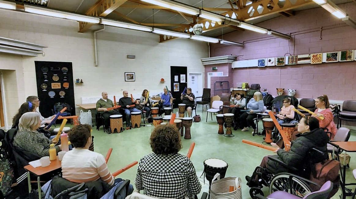 A small video clip of the Quarriers Drumming with Tom Chalmers and their amazing group.  Super duper people!!