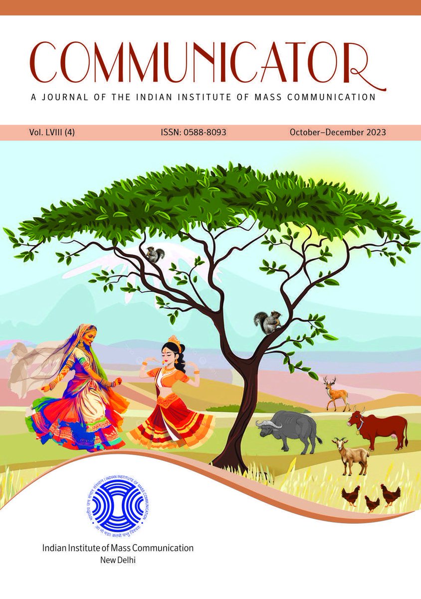 𝑪𝒐𝒎𝒎𝒖𝒏𝒊𝒄𝒂𝒕𝒐𝒓, the UGC-CARE listed #IIMCJournal aims to publish the best #literature available in the field of #communication and its related branches for the benefit of #scholars, #practitioners & #policymakers. Click here to subscribe: drive.google.com/file/d/1HZcLUi…