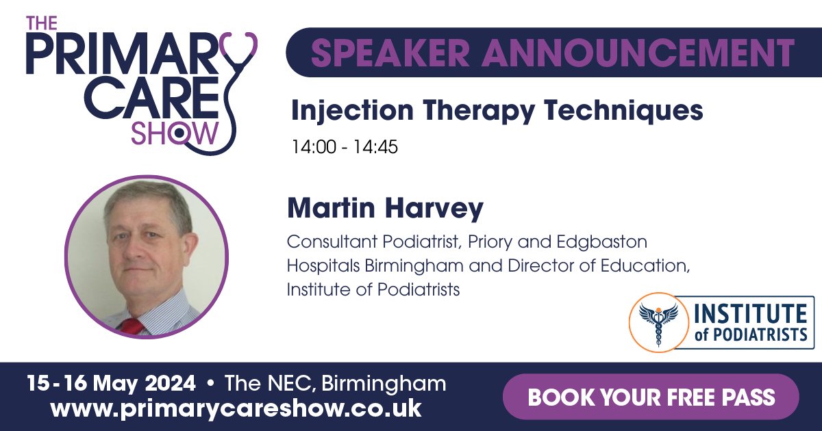 Institute of Podiatrists (@iop_podiatry) on Twitter photo In less than 48 hours the <a href="/PrimaryCareShow/">The Primary Care Show</a> will be opening it's doors. We are delighted to have 3 of our fabulous members representing podiatry and their passions in podiatric medicine on the main conference program. Visit primarycareshow.co.uk #CPD #podiatry #foothealth In less than 48 hours the <a href="/PrimaryCareShow/">The Primary Care Show</a> will be opening it's doors. We are delighted to have 3 of our fabulous members representing podiatry and their passions in podiatric medicine on the main conference program. Visit primarycareshow.co.uk #CPD #podiatry #foothealth