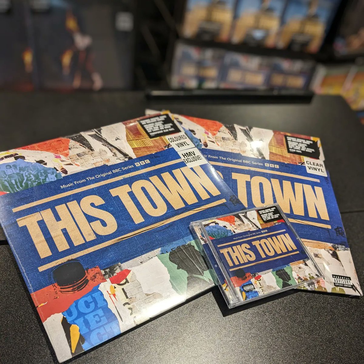 The fabulous series This Town, set in #coventry and #birmingham is yours to own today on DVD and Blu-ray 🕴🏼🕴🏼We also have the excellent soundtrack on CD, clear vinyl and #hmvexclusive blue vinyl #thistown #StevenKnight #fuckthefactory #benrose #levibrown #jordanbolger #eveaustin