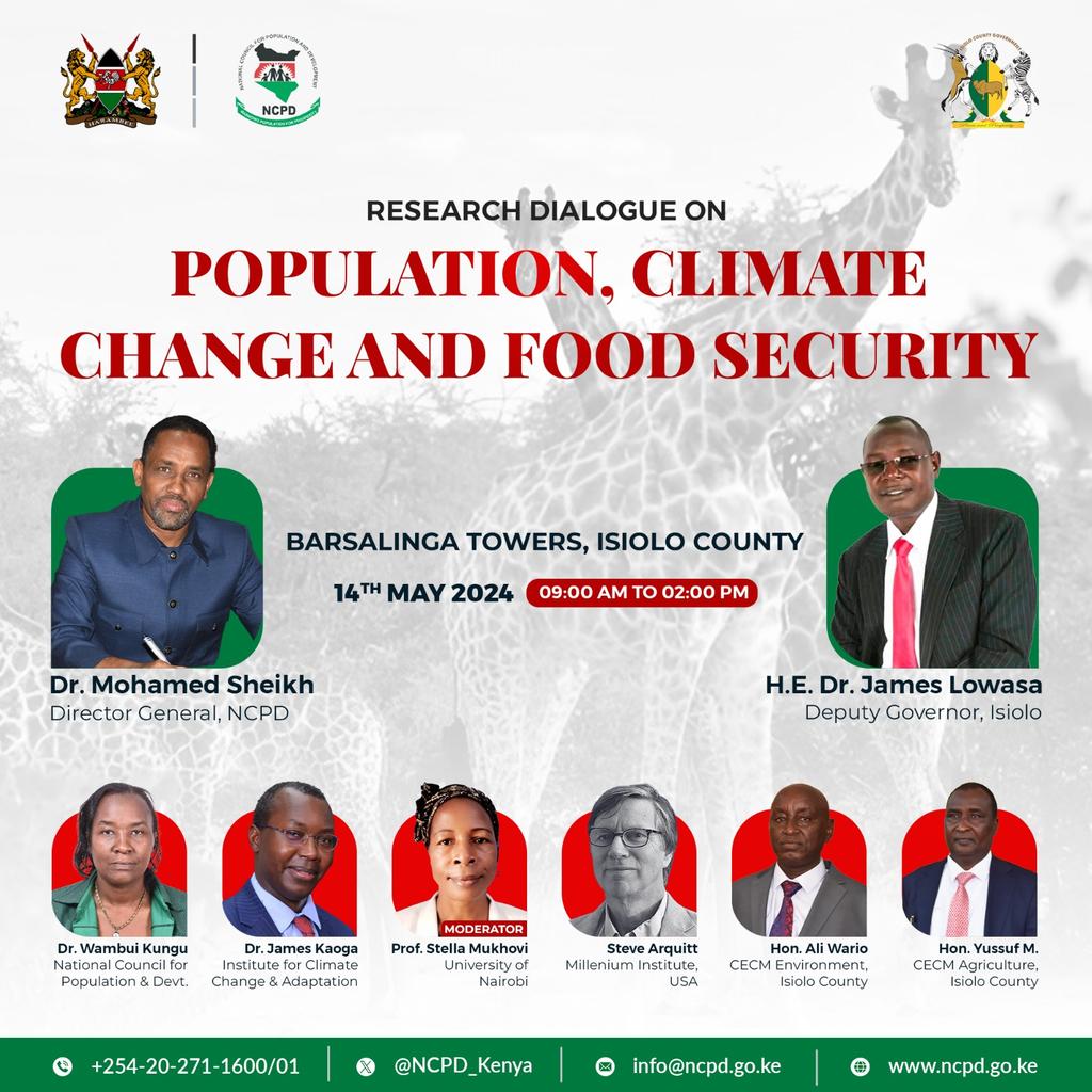 In the fight against #ClimateChange , nourishing our planet is both a solution and a responsibility. Sustainable agriculture, resilient ecosystems, and equitable access to nutritious food are essential for a thriving future. #FoodSecurity @NCPD_Kenya