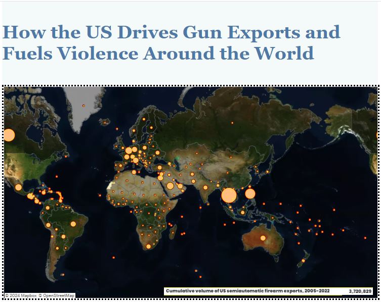 My submission to #makeovermonday
On 'How the US drives gun exports and fuels violence around the world.
Tableau link: 
public.tableau.com/app/profile/an…

#dataviz  #datafam