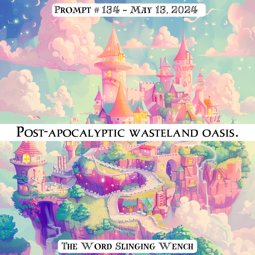 Prompt #134 for 2024

Post-apocalyptic Wasteland Oasis.

Write with me everyday!

amazon.com/stores/author/…

#thewordslingingwench #writingprompts #writeeveryday #homeschool #booktwitter #amwriting