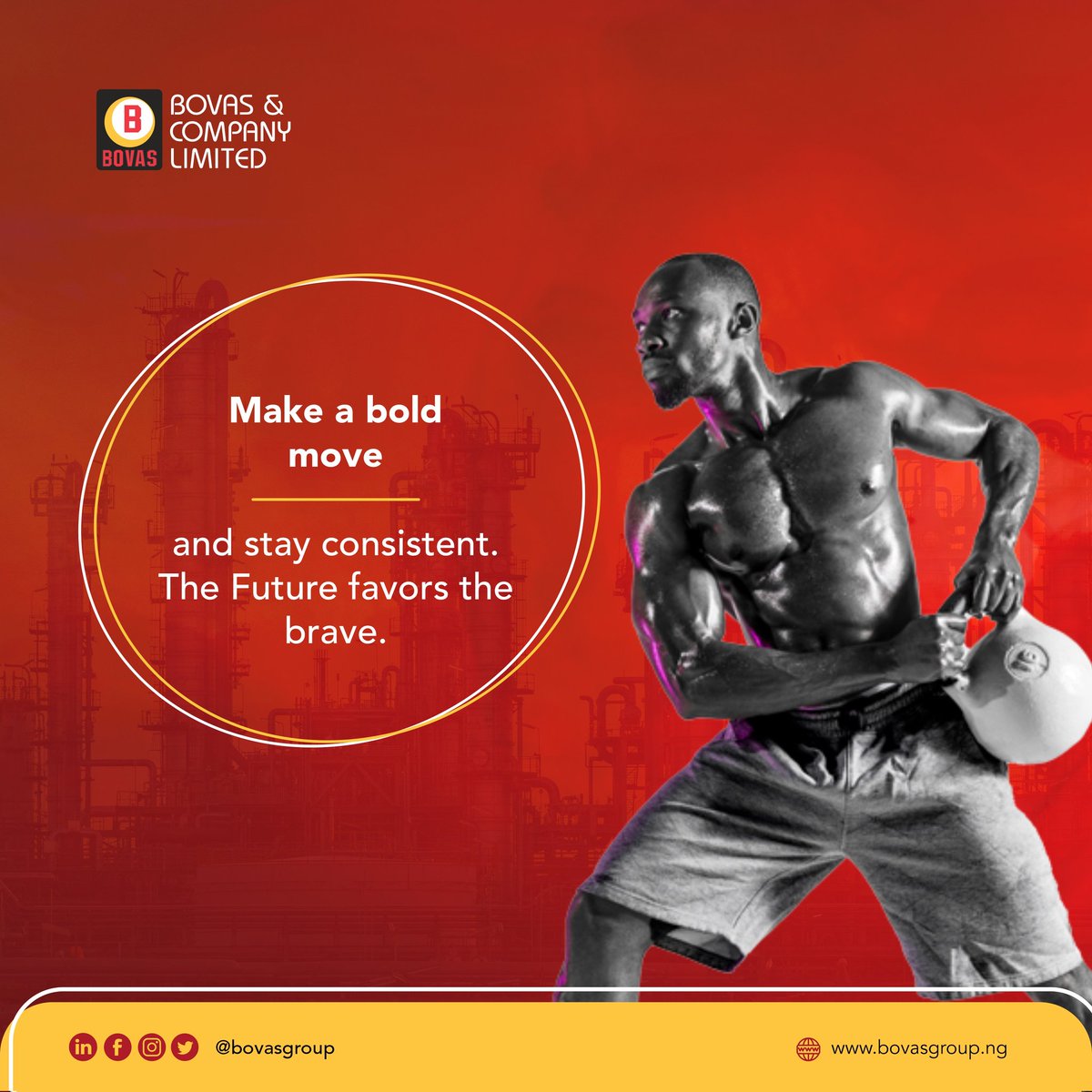 This week, we’re stepping up to the challenge, standing out from the crowd and making bold moves! 

Who is with us? Let’s hit our goals this week.

#MondayMotivation 
#BOVAS #BetterServiceWithBOVAS