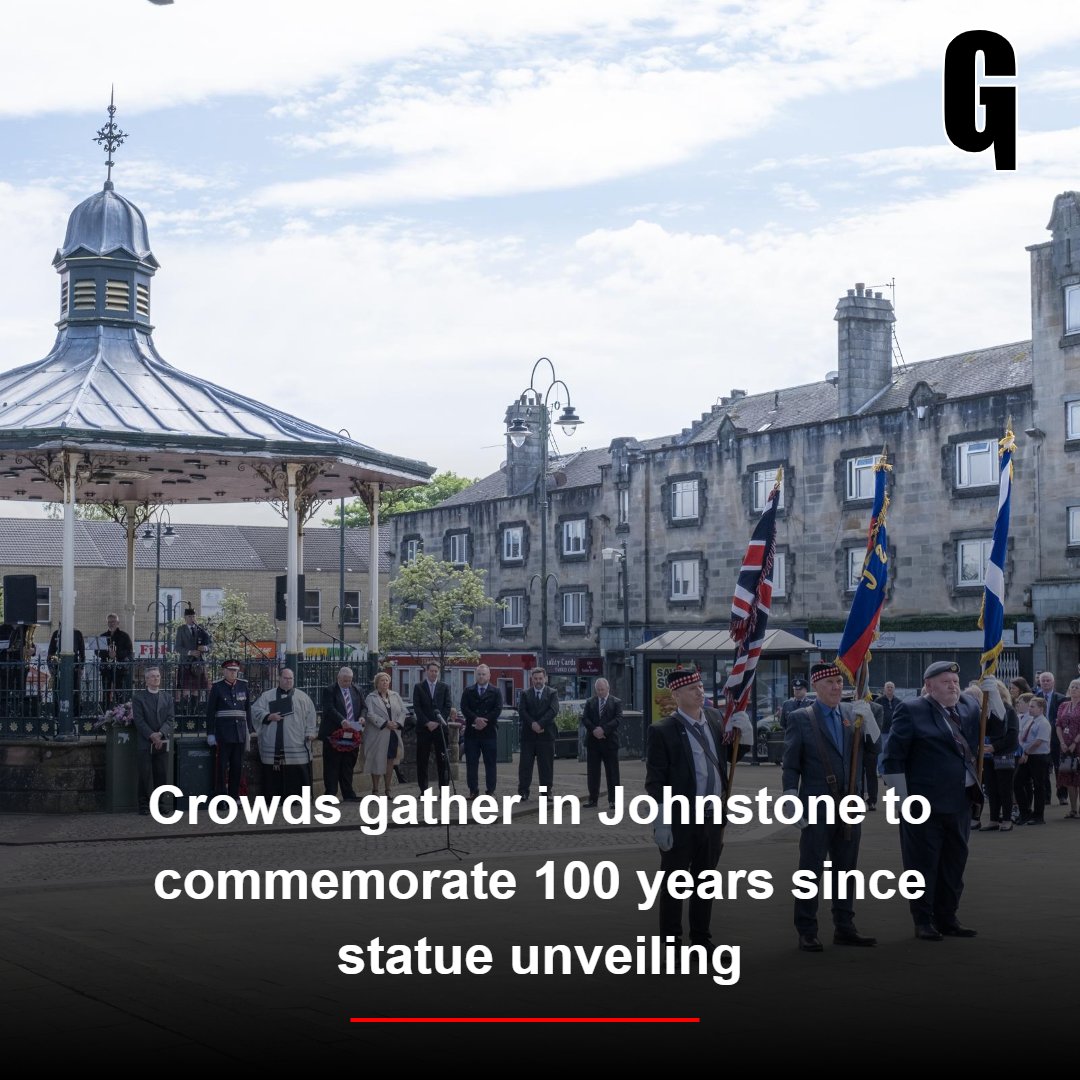 The event took place on Friday in front of a large crowd in Johnstone's town centre.
Full story here: the-gazette.co.uk/news/24312186.…
