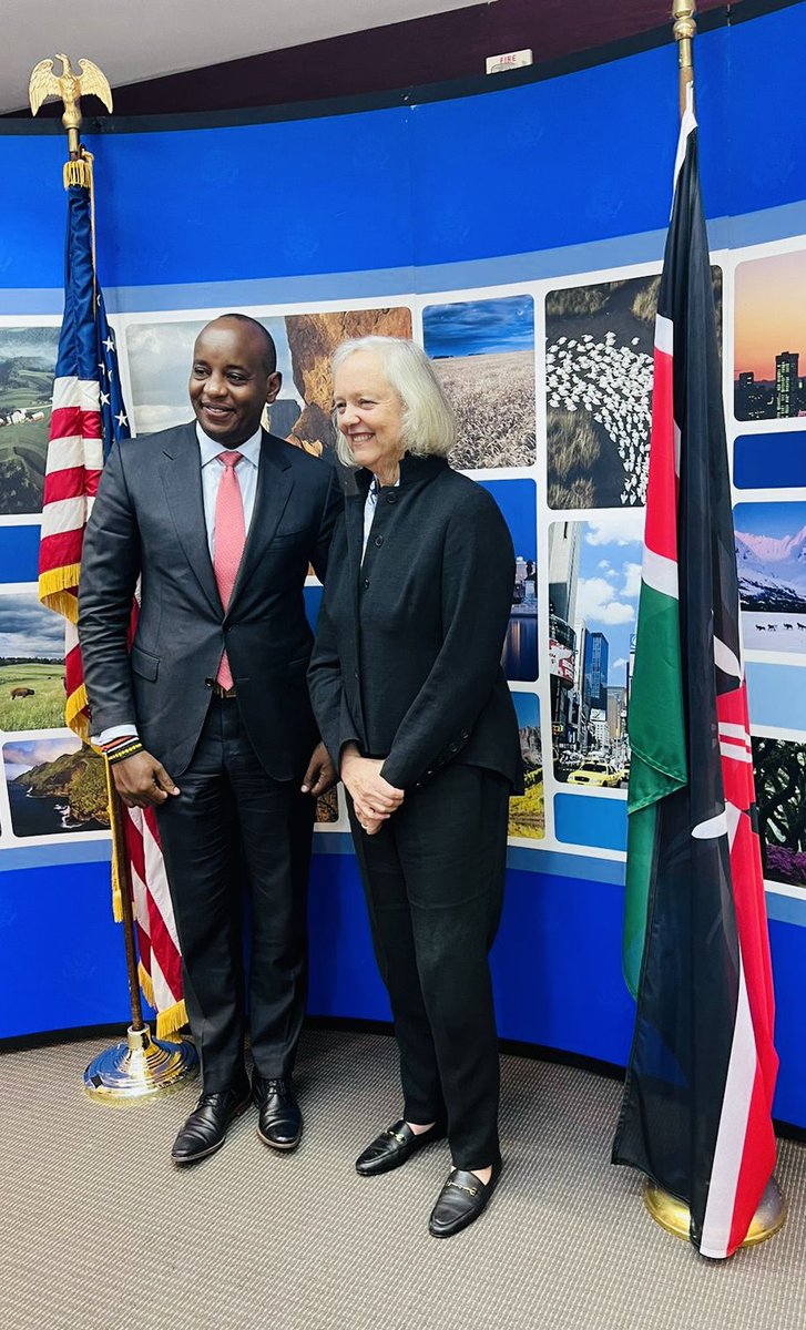 A morning of valuable discussions with US Ambassador Meg Whitman in Nairobi.