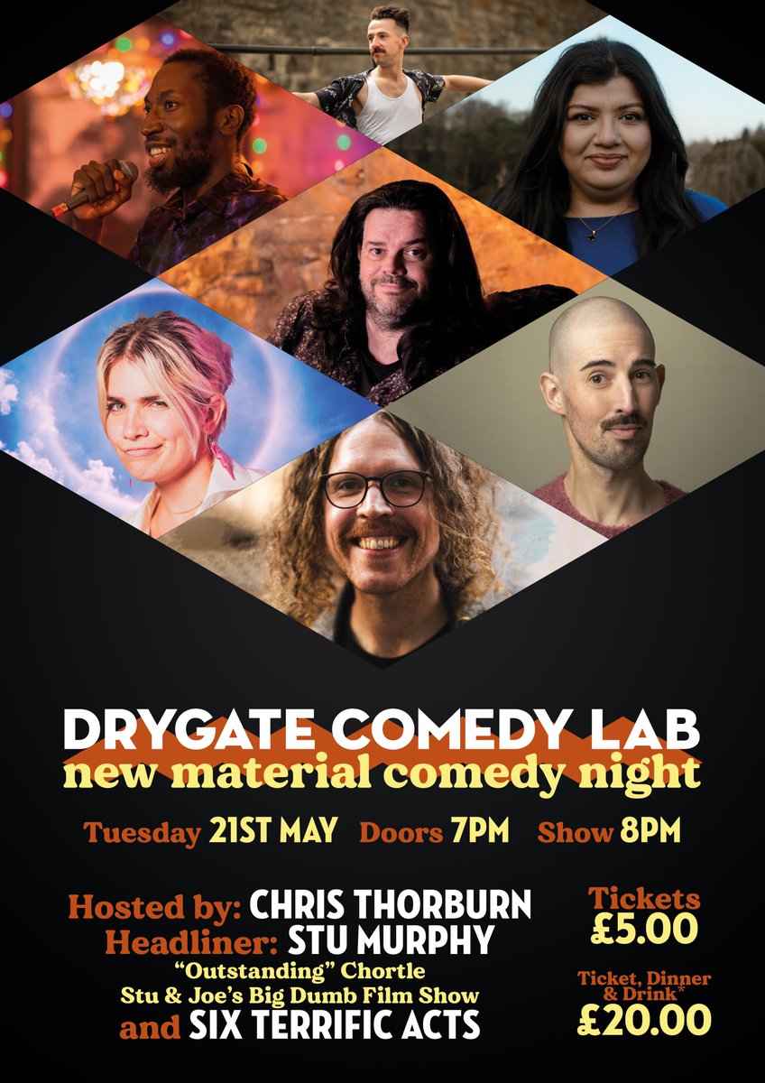 DRYGATE COMEDY LAB 21st May STU MURPHY headlines ('Outstanding' Chortle) with new material from Richard Brown Joe Casey Kate Hammer Sabina Mahmood Louis Uty Chris Weir Hosted by Chris Thorburn Book now! skiddle.com/e/39045660