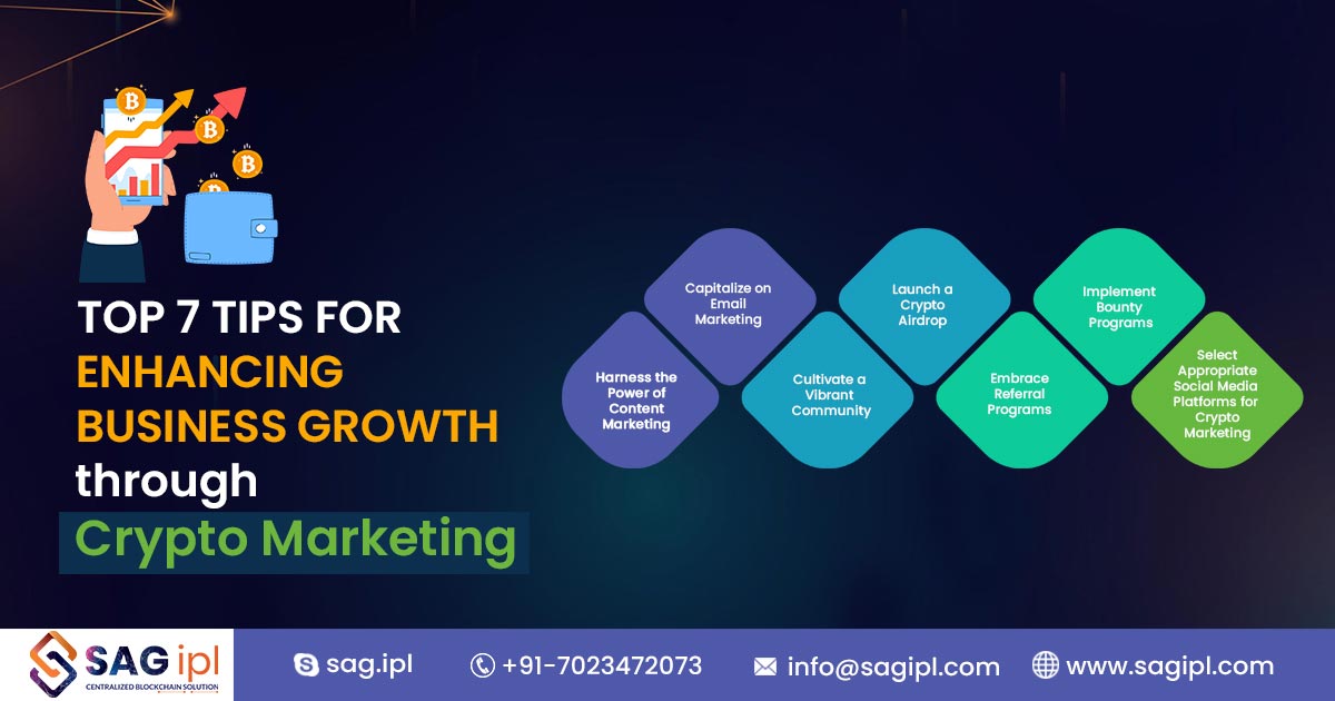 Here are seven useful tips to enhance your business growth through #CryptoMarketing.

Read More: bit.ly/4anpajg
-
-
-
#Blockchain #DigitalMarketing #Cryptocurrency #Strategy #Content #Email #CommunityBuilding #Airdrop #Bounty #Referral #SocialMedia #News #SEO #Consulting