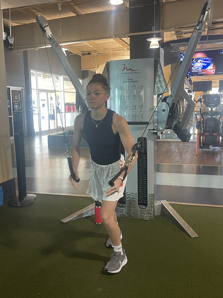 Lil morning workout with my momma