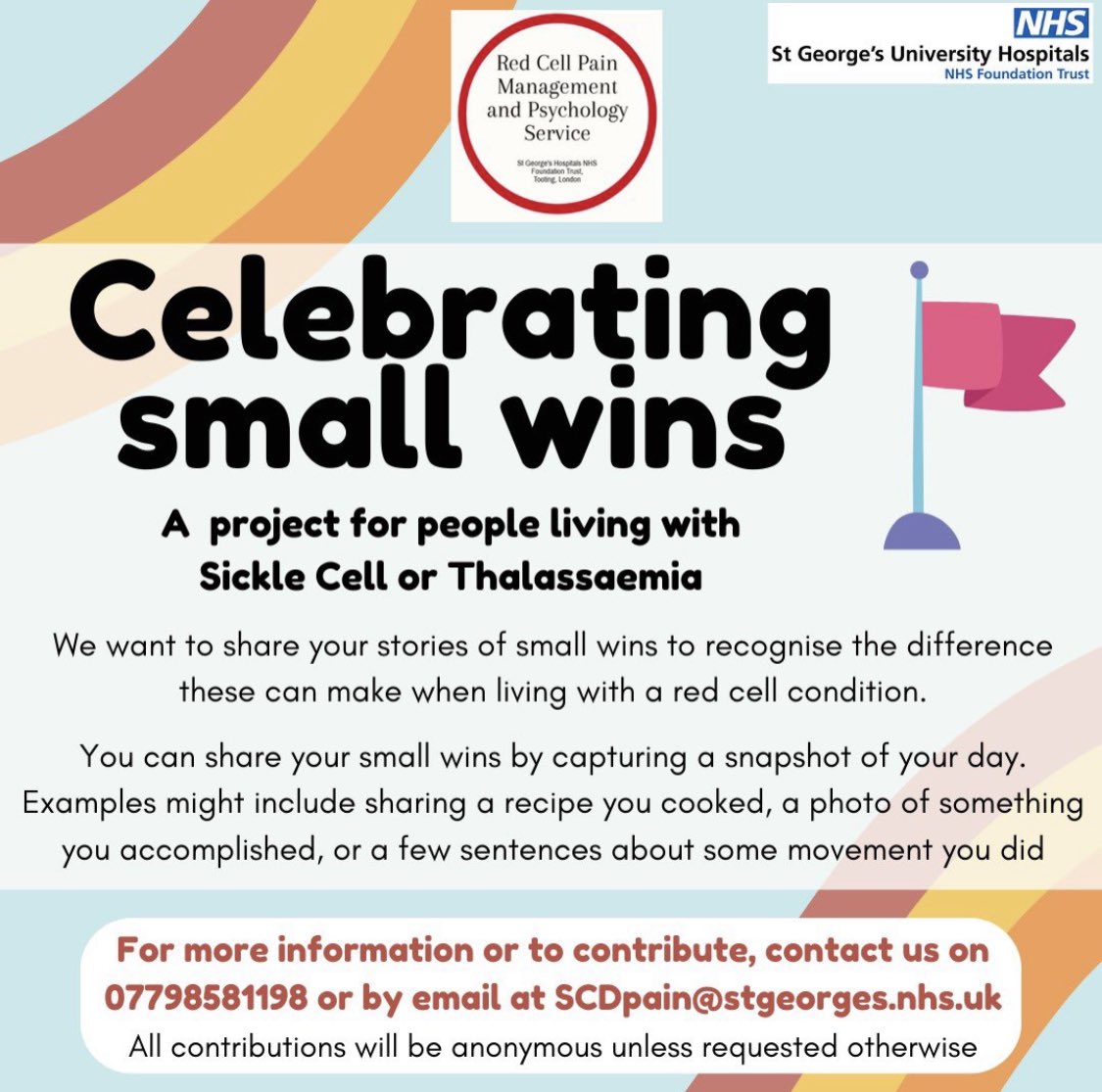 Sharing #smallwins #sicklecell #thalassaemia #redcellconditions