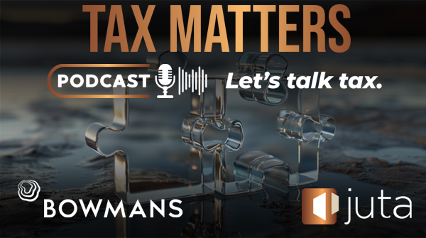 Juta_ZA's tweet photo. Introducing Tax Matters – Let’s Talk Tax brought to you by Juta & Company and @Bowmans_Law. In ep1, “The Preference Share Dilemma”, Bowmans specialists unpack recent legislative changes and their potential tax implications for SA companies. Listen now: https://t.co/MPxwVk6GjH https://t.co/UoUmLaNIy5