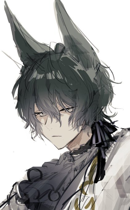 「black hair fox boy」 illustration images(Latest)