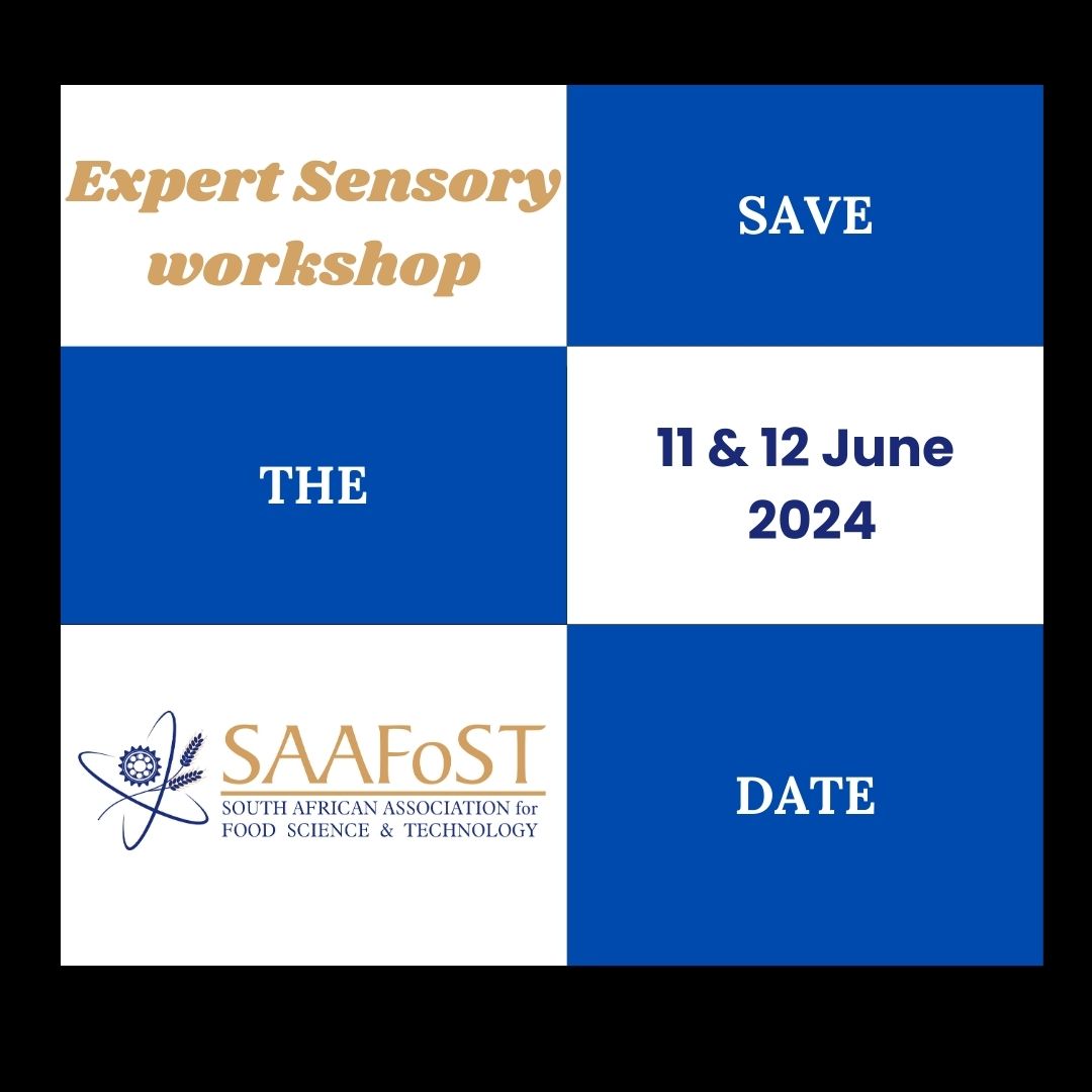 SAAFoSTofficial's tweet image. SAAFoST Expert Sensory Workshop. Save the 11 and 12 June 2024 Dates! #saafost #sensory #expertworkshop #saafostconnect #monday