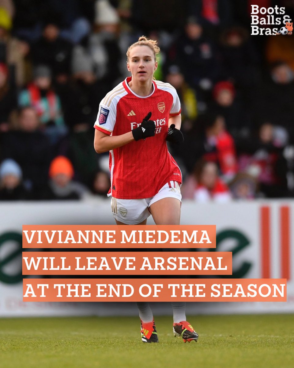 🚨 Vivianne Miedema will leave Arsenal at the end of the season, Arsenal confirms. 🐐 Miedema leaves the club with 175 goal contributions in 172 games 🗣️ The forward has strong interest from Manchester City ❌ Arsenal reportedly did not offer Miedema a new contract (@em_sandy)