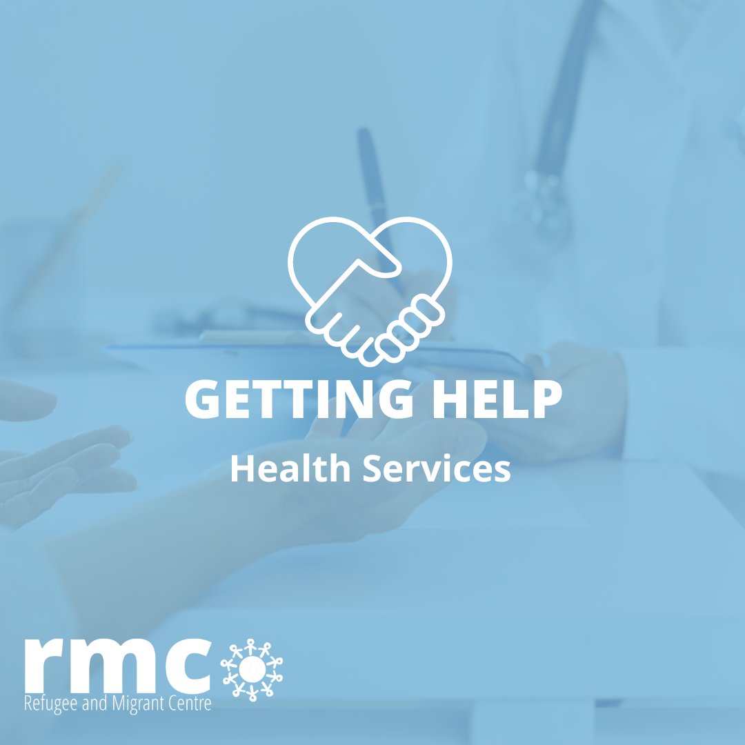 RMC has a health caseworker in each of our offices. Their task is to assist our clients to access the healthcare they require, often liaising with health professionals as they do so.  rmcentre.org.uk/health/