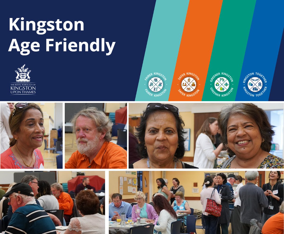#KingstonTogether Over 50 residents and partners joined with RBK staff to launch and discuss Kingston's Age Friendly strategy at The United Reformed Church in Kingston. To find out more or be a Kingston Age Friendly Ambassador - go to kingston.gov.uk/agefriendlykin…