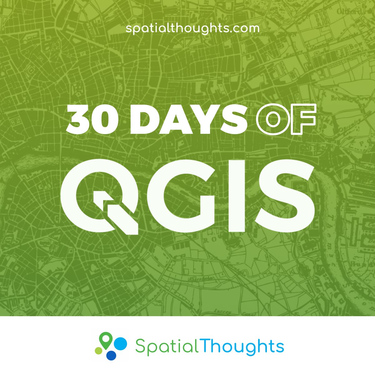 Want to learn advanced #QGIS for spatial analysis and data visualization? We are launching our Advanced QGIS course on YouTube and have designed a challenge #30DaysOfQGIS. Spend 30 mins every day for the next 30 days learning QGIS. Interested? Check out spatialthoughts.com/2024/05/13/30d…