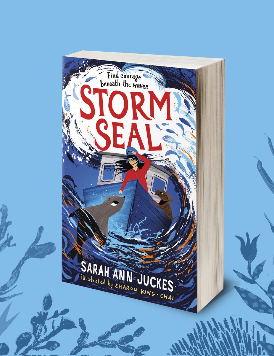 🚨 ANNOUNCEMENT🚨 My next book is called STORM SEAL. It's about change, family, selkies and - of course - seals! 🦭 Out on 4th July with @simonkids_UK with absolutely STUNNING illustrations throughout by the brilliant @SharonKingChai ❤️ I can't WAIT for you to read it! 🚤🌊