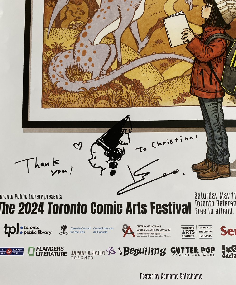 crobinson_art's tweet image. I was incredibly lucky to meet Kamome Shirahama and to see her live drawing session this weekend! This is a moment I will never forget ❤️ Sensei, thank you for visiting us and a huge thank you to the TCAF organizers for another great year! #TCAF2024 #Δ帽子 #witchhatatelier