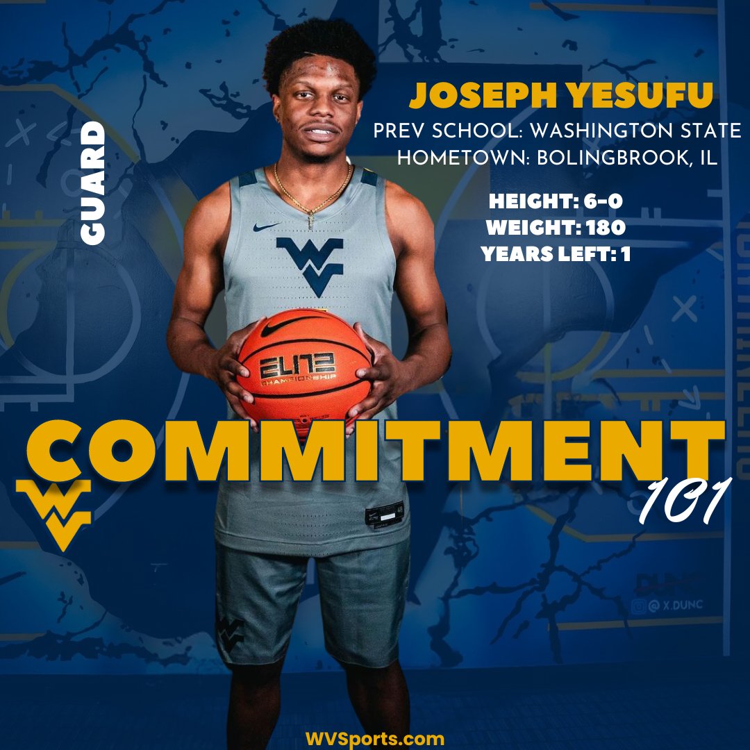 Link: gowvu.us/h7t

Breaking down everything you need to know about Washington State guard Joseph Yesufu and what he brings to the #WVU program. #HailWV