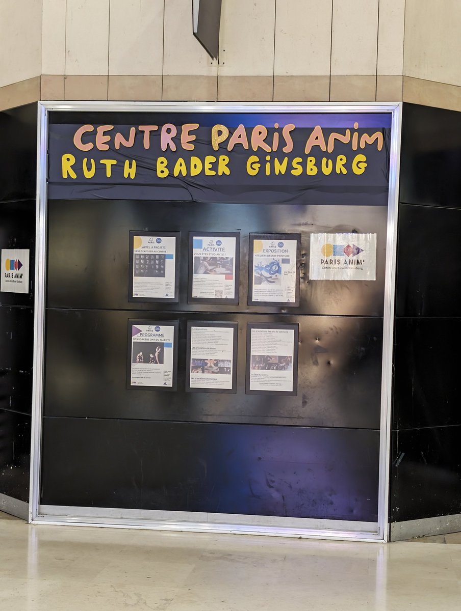 American cultural hegemony is still strong in Europe in that there is a section of a major Parisian shopping complex dedicated to Ruth Bader Ginsburg