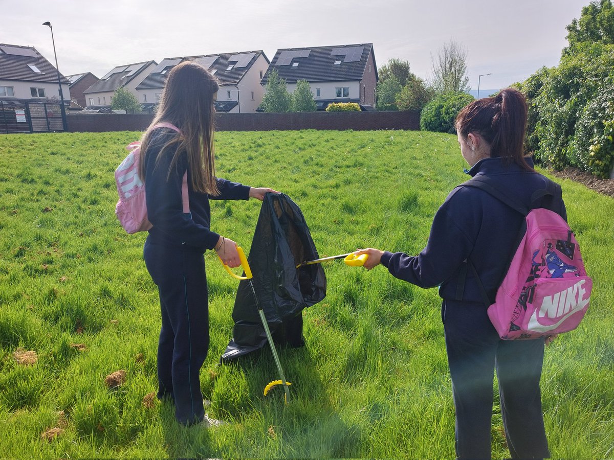 TY. Sustainability module. TY students were busy last week picking up litter in their local park.