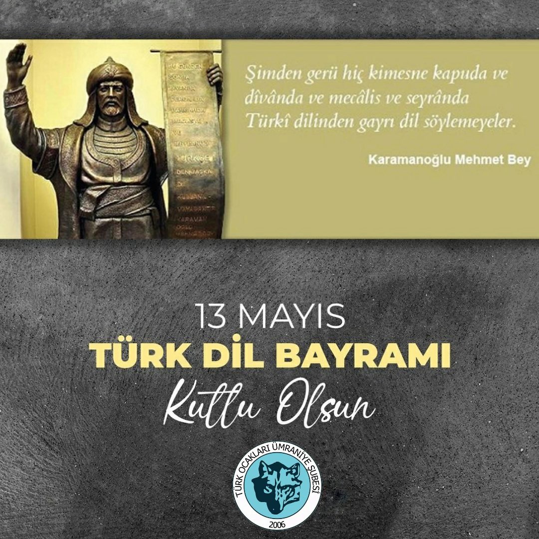 “Türk demek, dil demektir. Ulusun çok açık niteliklerinden birisi de dildir. Her şeyden Önce ve kesinlikle Türkçe konuşulmalıdır.' 🇹🇷
#MustafaKemalAtatürk 
#TürkDilBayramı