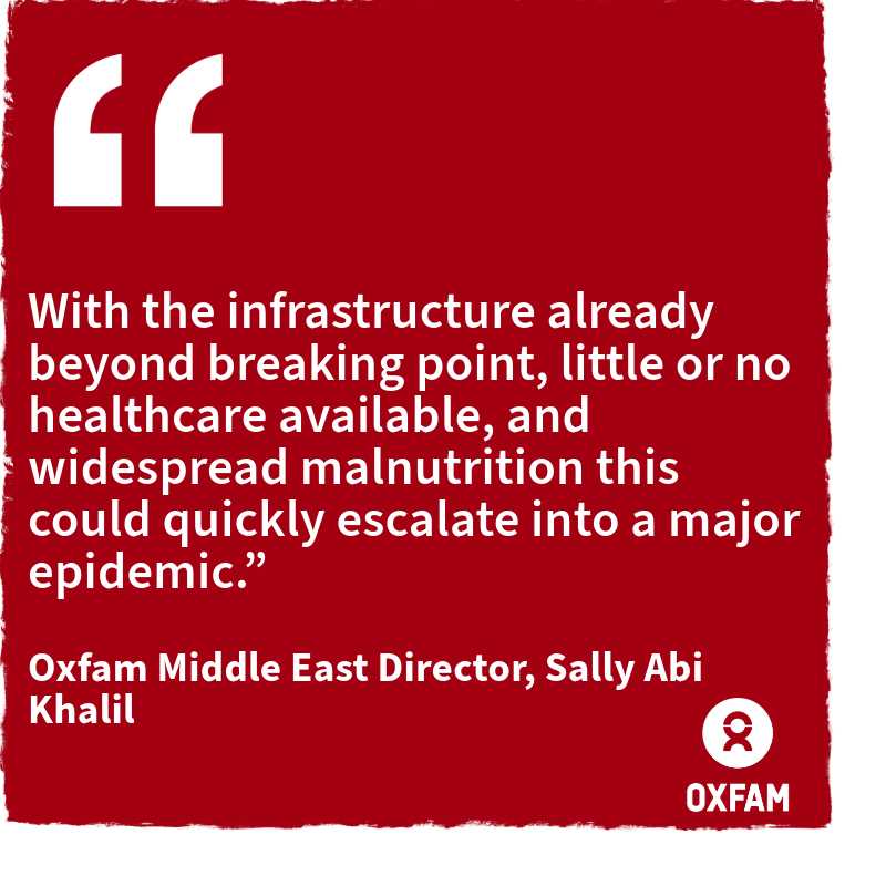 PRESS RELEASE: Epidemic risk rising as Rafah invasion compounds lethal cocktail of over-crowding, sewage and hunger. Oxfam says Israeli attacks since October caused at least $210m worth of damage to Gaza's water and sanitation infrastructure: oxfam.org.uk/mc/e8wfx5/