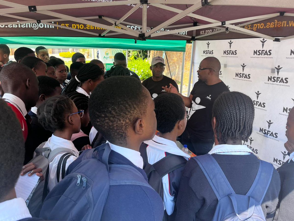 @myNSFAS is still hard at work sharing information with learners on available funding opportunities. #LaphalaleYouthCareerExpo #NSFAS