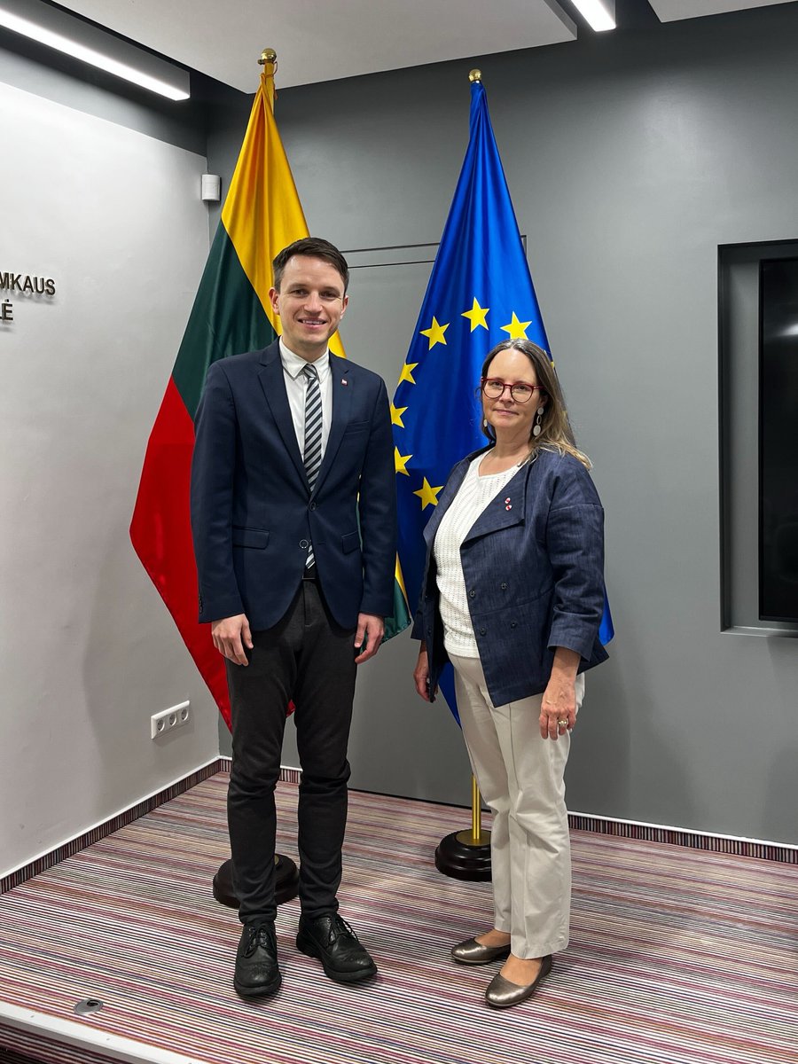 A great pleasure to host the Canadian 🇨🇦 Ambassador to Lithuania, Jeanette Sautner (@JSautCan), at the EESC today!