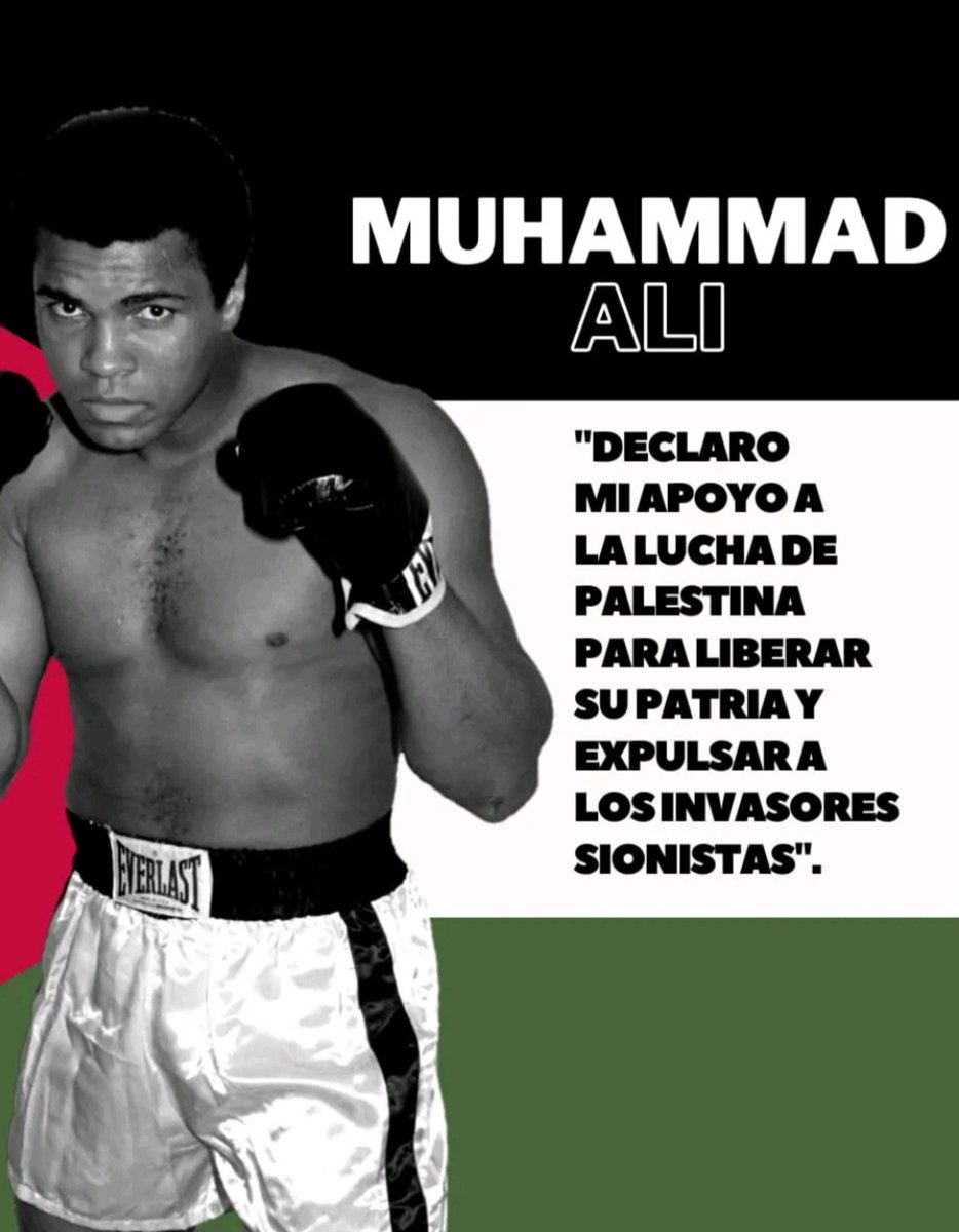 Muhammad Ali siempre con Palestina.