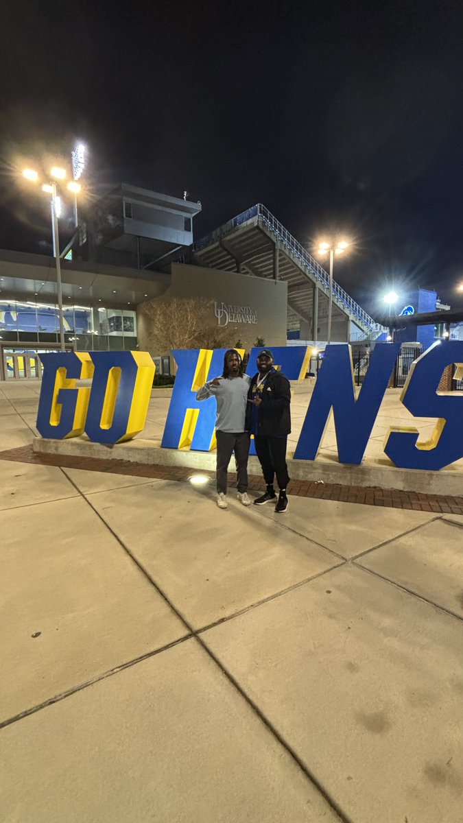 After receiving a PWO, I am blessed to say that I will be continuing my athletic and academic career at the University of Delaware. Special thanks to my parents, all coaches, trainers, teammates, and God for being a part of this journey with me. Go Blue Hens!! <a href="/UDBlueHens/">Delaware Blue Hens</a>