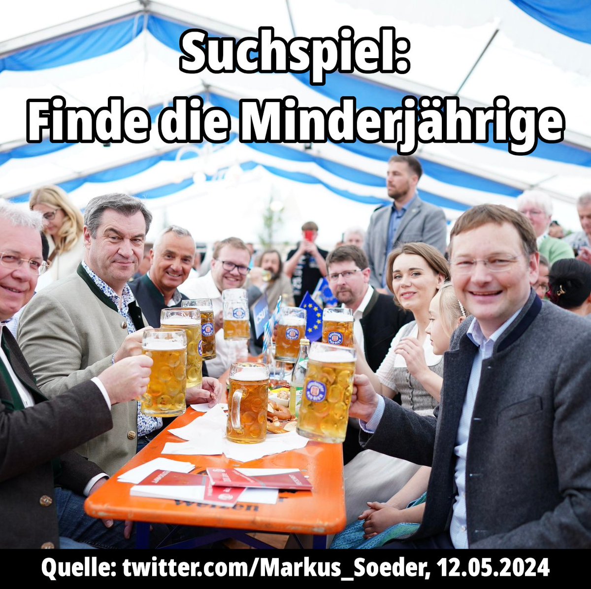 Herr #Soeder mit seiner üblichen #OansZwoaDoppelmoral 

#CSU #Alkohol #Bier #Bayern 

#Cannabis #Entkriminalisierung Teil-#Legalisierung #CanG #weedmob