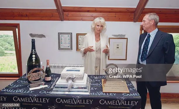 <Winemaker Sam Lindo, from Camel Valley, told Sky News: 'It's a real honour to have a royal warrant from both the King and the Queen. We are just so proud, and over the years Camilla has given us a tremendous amount of support and encouragement. And now she's the Queen and we…