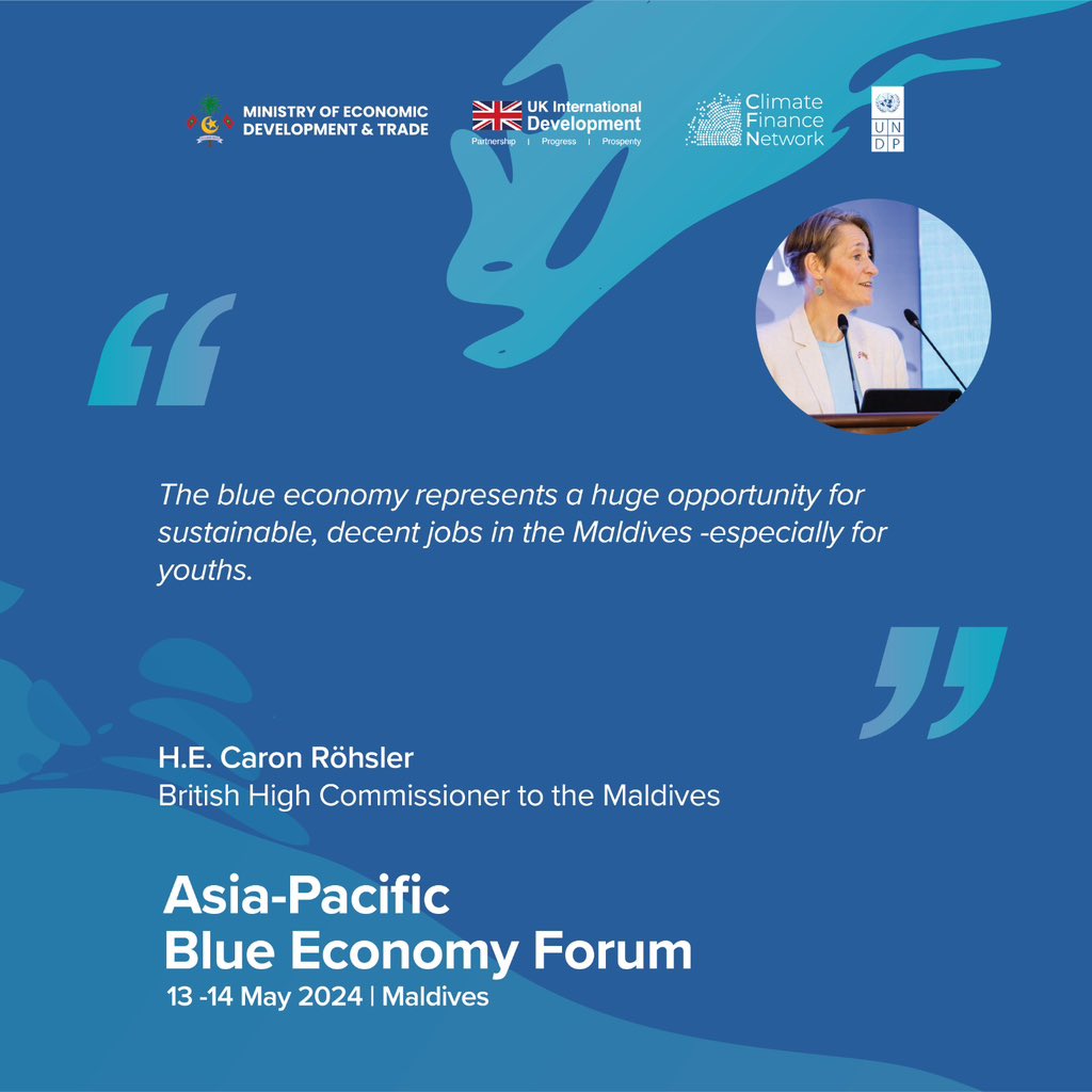 @em_saeed @MoEDmv @GerdTrogemann @UNDPasiapac @BBusetto @UNMaldives H.E. @caron_rohsler of @UKinMaldives assured UK is proud to be funding the work of @CFN_UNDP through @FCDOGovUK's £274-million Climate Action for a Resilient Asia programme.