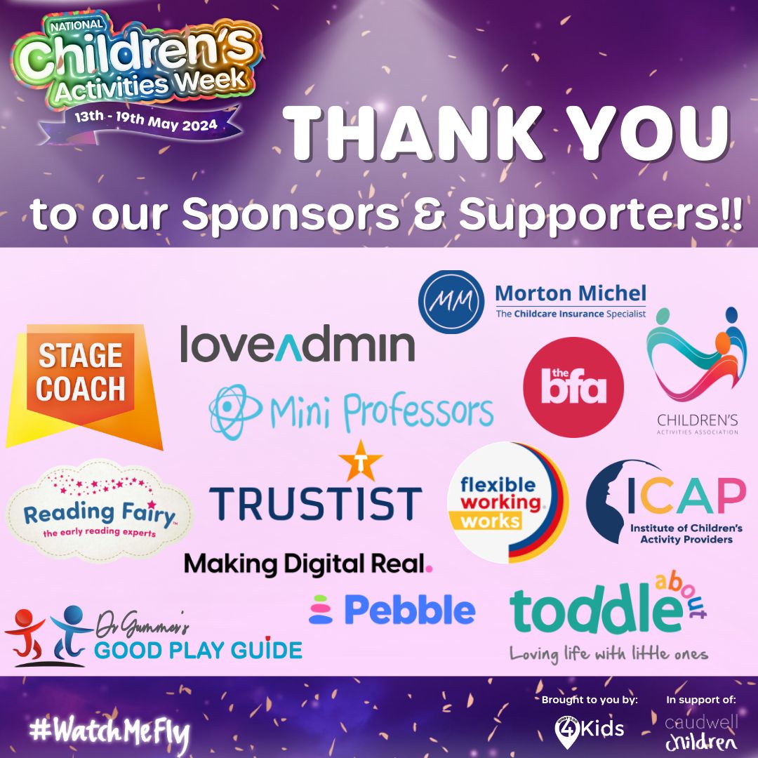 Thanks to everyone taking part with @CaudwellCharity @caudwellkids in this year's Children's Activities Week. 🙏 It's amazing to see how much is happening! I wish you all a fun-filled week of fundraising. 👏💜🎗️ #ChildrensActivitiesWeek #CAW24 #charity #WatchMeFly
