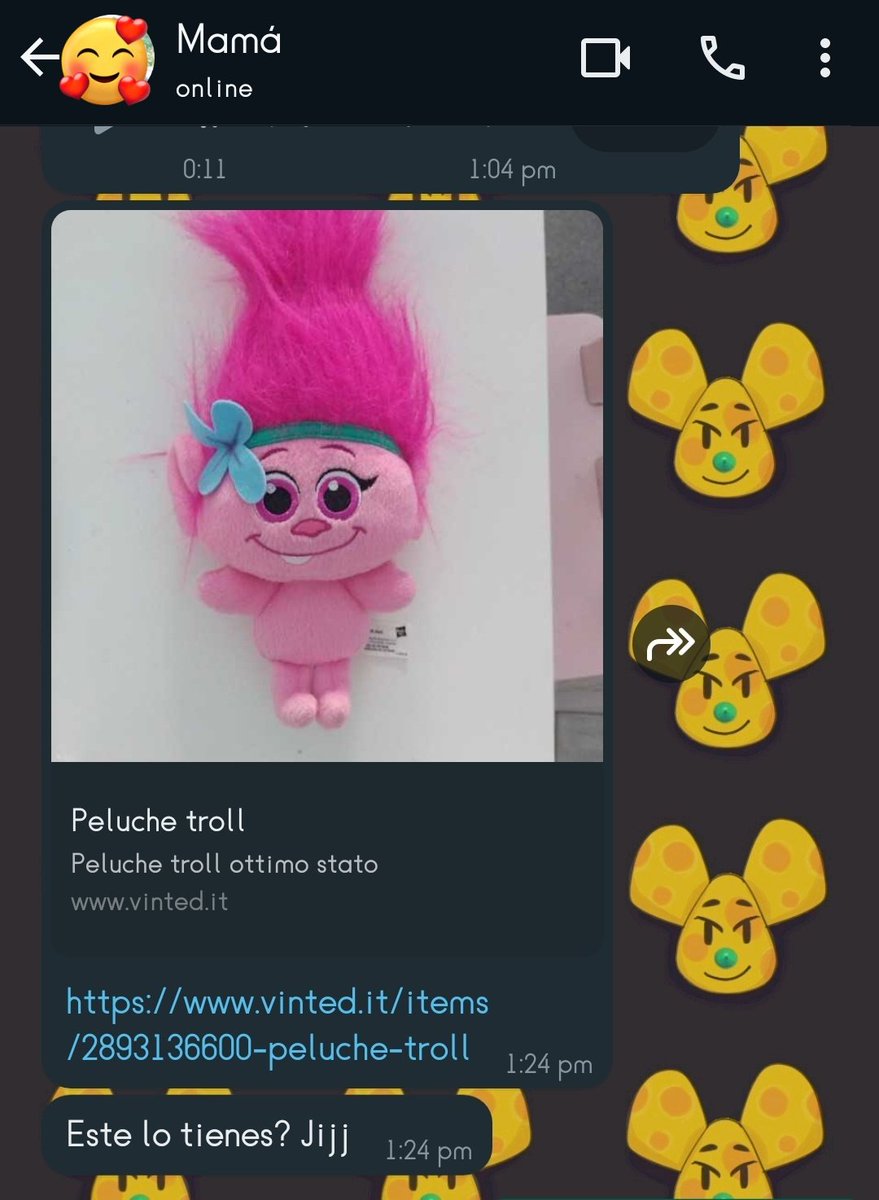 my mom sent me a link of a trolls plushie she found online 💀