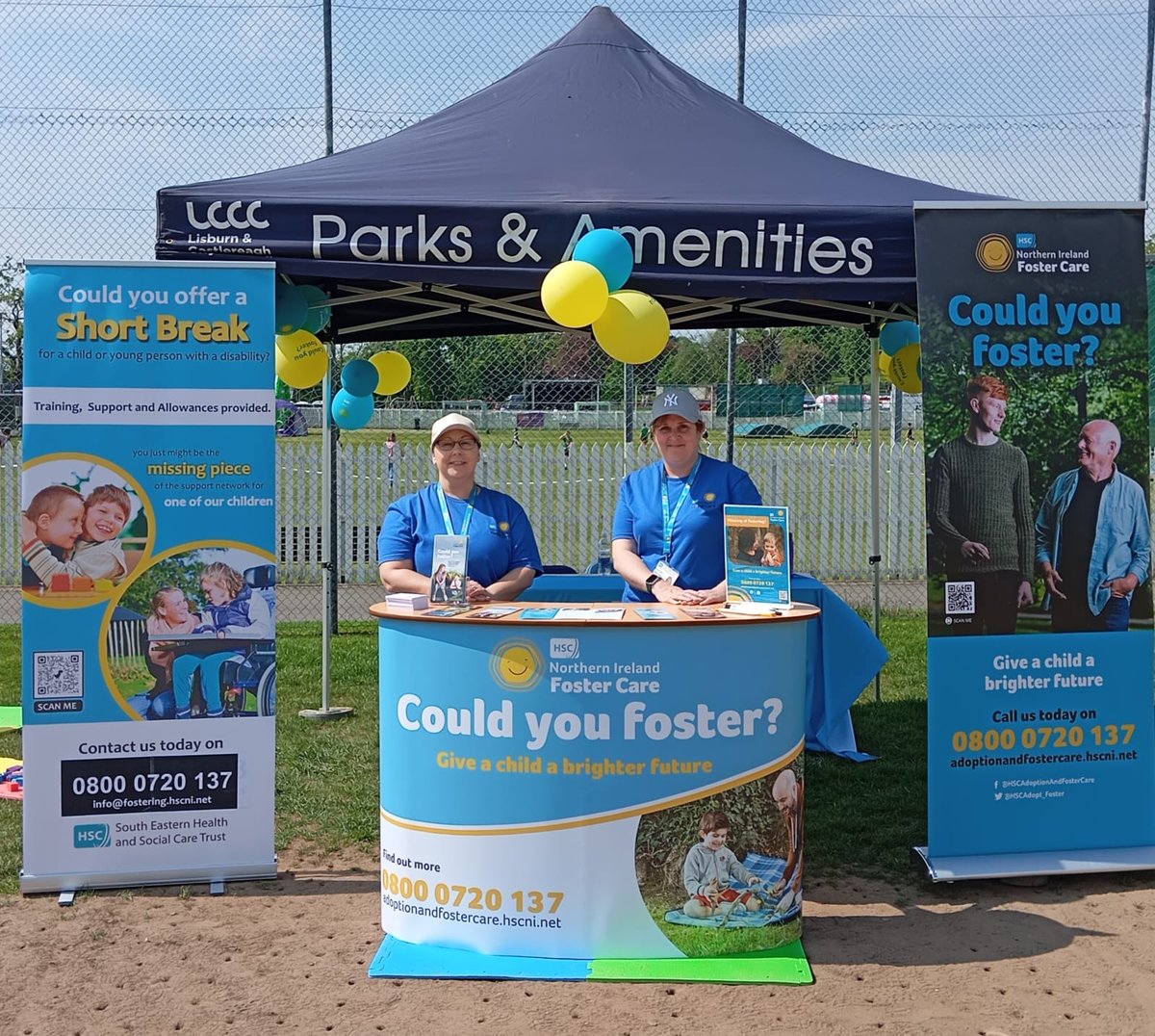 Fostering and Disability Fostering staff were at the Lisburn Mayor's Family Fun Day yesterday to talk about fostering in the sunshine! #FCF24 #couldyoufoster 
@HSCAdopt_Foster 
@setrust