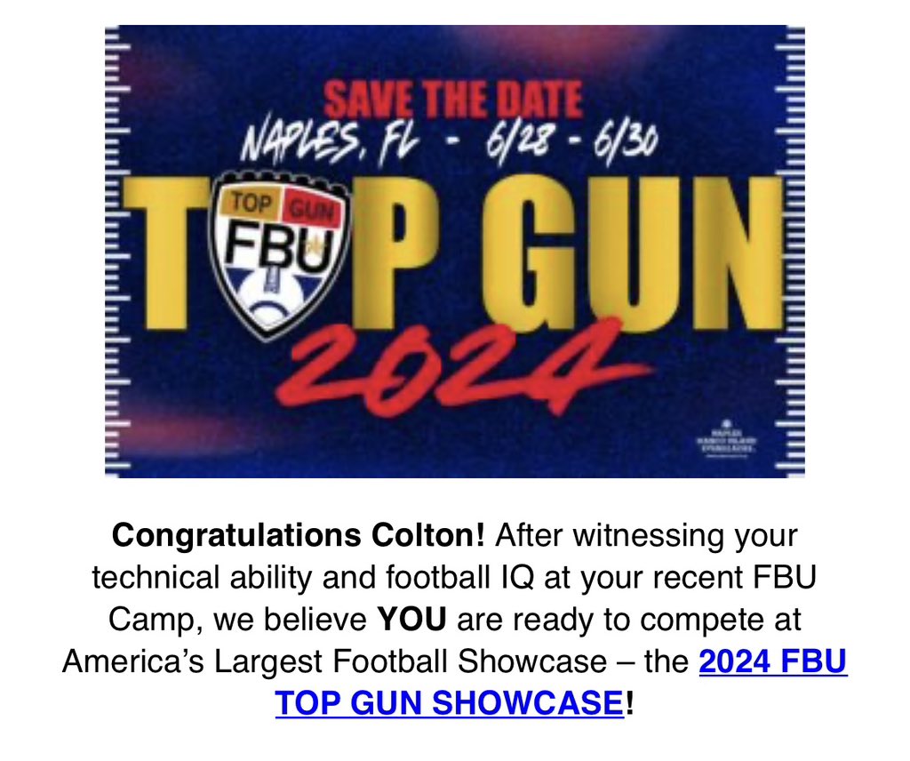 Thank you for the invite FBU @QBHitList @xfactorQB