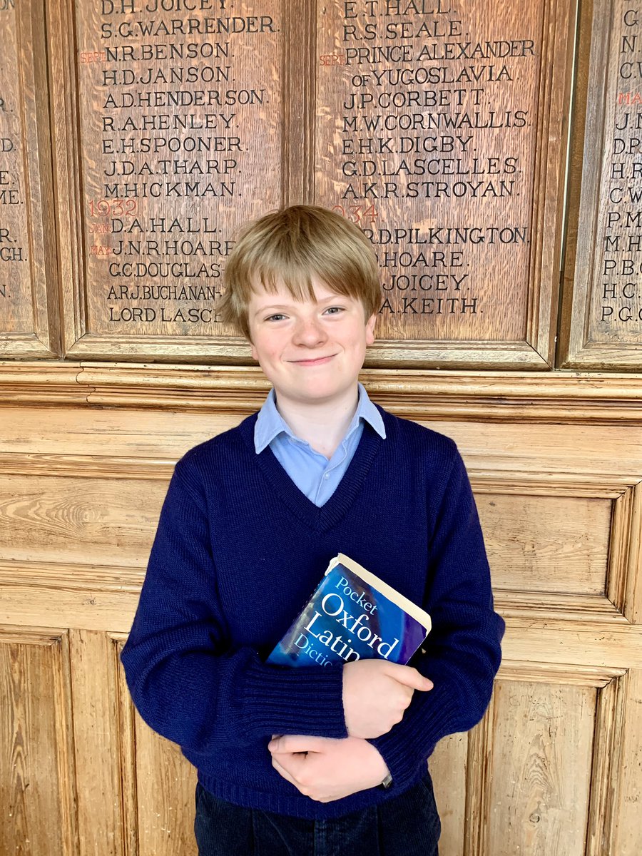 One Top Year boy has had a tremendous start to his week - Rupert has been awarded the Annah Shaw Scholarship for Classics at Eton. Very well deserved Rupert and you’re in good company as you join OL Ed H who received the award last year. #classics #year8 #scholar #prepschool