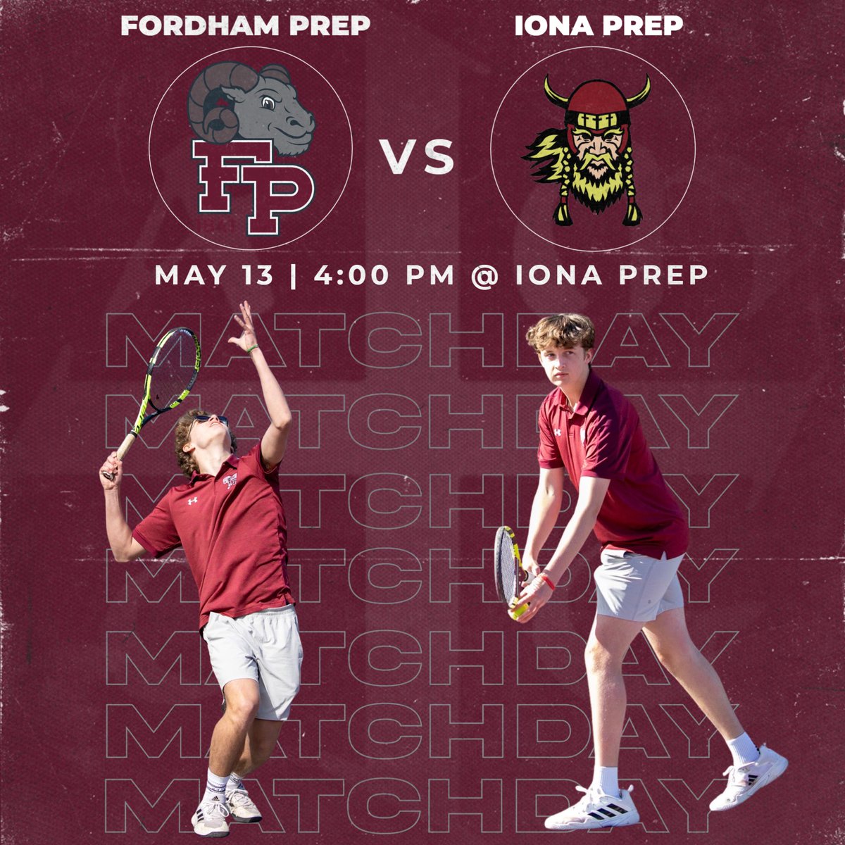 It’s Match Day! Good Luck to our @fordhamprep Varsity Tennis team in today’s match against @ionaprepsports. The Rams will compete at 4:00PM at Iona Prep. Go Rams! 🐏🎾 #AMDG #GoRams #HomeOfChampions