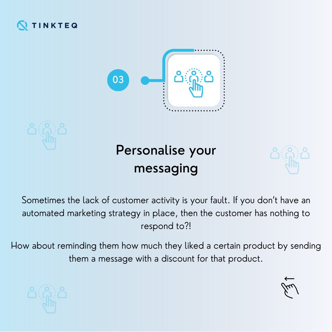 tinkteq's tweet photo. 3. Personalise your messaging 👌 https://t.co/2Tc0ynKWhi